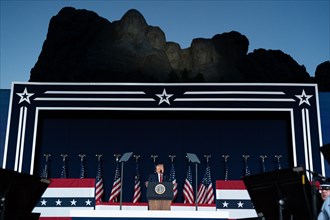 President Donald Trump visits Mount Rushmore
