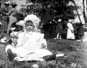 Children at the annual Easter egg roll at the White House