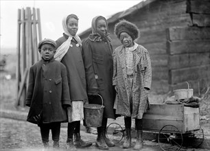 Members of an African-American family in Washington D.C.