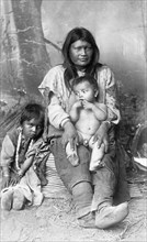 American Indian / Native American mother with children