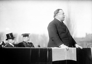 President William Howard Taft speaking outdoors