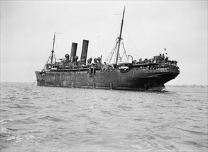 The German ship Eitel Friedrich taken captive by the United States