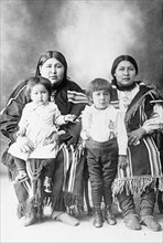 Native American Indian family portrait