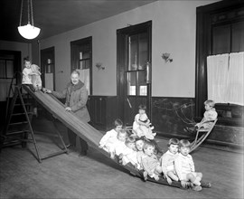 Children at Foundling hospital playroom