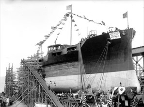 Launching of the U.S.S. Texas