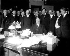 President William Howard Taft signing Arizona statehood bill.