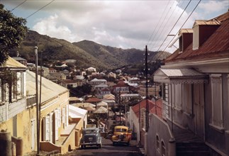 One of the steep streets on the hillsides