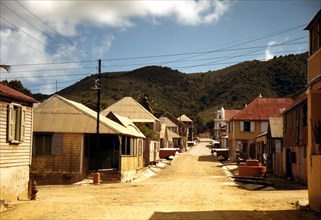 Street in a town in the Virgin Islands