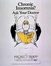 Chronic insomnia? ask your doctor poster -