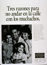 1980s Spanish AIDS Poster - Tres razones para no andar en la calle con los muchachos .