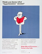High blood pressure poster - Think you know what 'hypertension' means?.