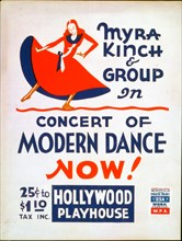 Myra Kinch & group in concert of modern dance now!
