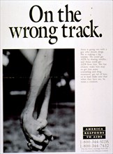 1980s AIDS Poster about drug use