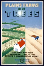 Plains farms need trees Trees prevent wind erosion