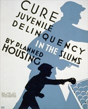 Cure juvenile delinquency in the slums by planned housing