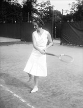 Vintage female tennis player