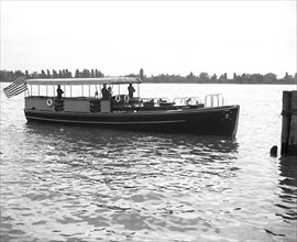 Presidential boat on river