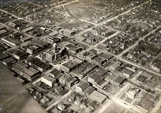 Aerial photograph of a city in Texas
