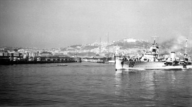 Port of Naples in Naples Italy