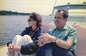 President Nixon and Julie Eisenhower.