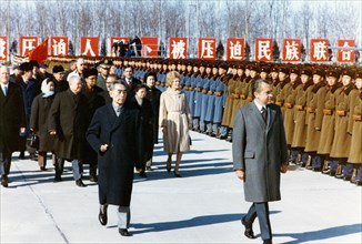 Chou En-Lai and President Richard Nixon.