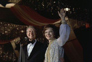 Photograph of President Jimmy Carter and Rosalynn Carter at the Inaugural Ball
