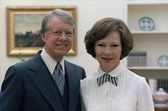 Portrait of Rosalynn Carter and Jimmy Carter
