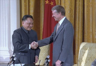 Deng Xiaoping and Jimmy Carter