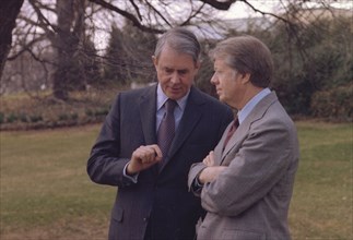 Jimmy Carter and Secretary of State Cyrus Vance