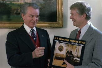 Senator Robert Byrd and Jimmy Carter