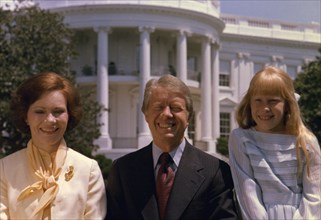 Close up of Rosalynn Carter Jimmy Carter and Amy Carter