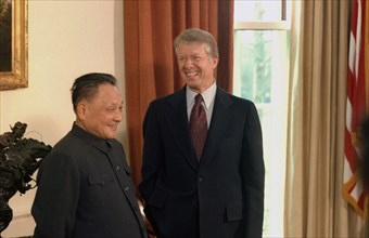 Deng Xiaoping and Jimmy Carter