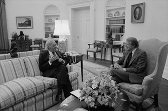 Jimmy Carter with Senator Patrick Moynihan
