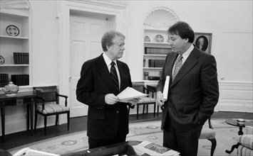 Jimmy Carter with Frank Moore