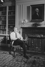 Photograph of Jimmy Carter in the White House Library