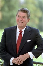 President Reagan poses 1984.