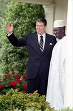 President Reagan Photo With President of Guinea Ahmed Sekou Toure.