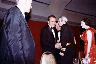 President Richard Nixon and U.S. Navy Lieutenant Commander John McCain