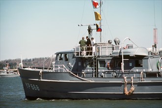 1978 - A port side view of yard patrol craft YP 668