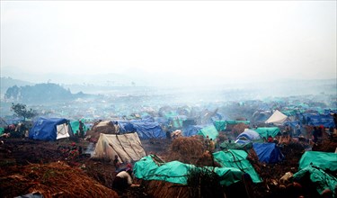 1994 Zaire - A view of the Kibumba refugee camp