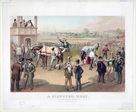 A disputed heat Claiming a foul! c. 1878