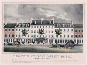 Brown's Indian Queen Hotel, Washington D.C. ca. 1832