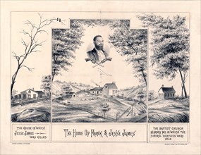 The home of Frank & Jesse James ca. 1882