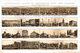 Illustrated album of Baltimore City and vicinity ca. 1870