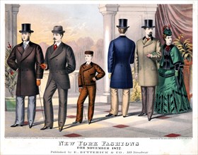 New York fashions for November 1872 ca. 1872