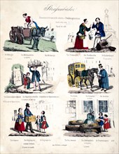 Strassenbilder print ca. 1850
