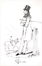 1839 drawing of a man