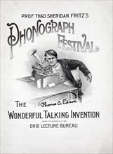 Prof. Thad Sheridan Fritz's phonograph festival ca. 1890