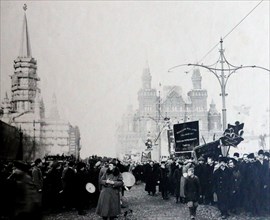 Procession in Moscow early 1900s