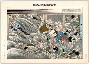 Tsunami that followed the 7.2 magnitude Meiji Sanriku earthquake